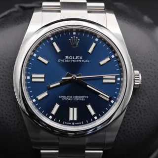 Rolex Oyster Perpetual 124300-0003 Stainless steel Blue