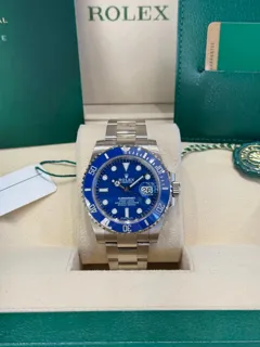 Rolex Submariner 116619LB 18k white gold blue