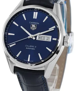 TAG Heuer Carrera Calibre 5 WAR201E.FC6292 41mm Stainless steel Blue