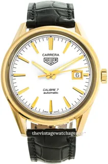 TAG Heuer Carrera WAR2140.FC8159 39mm Yellow gold Silver