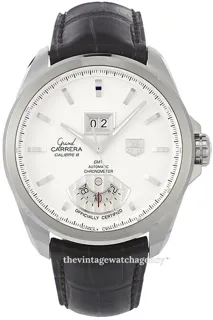 TAG Heuer Grand Carrera WAV5112.FC6231 42.5mm brushed/polished steel White