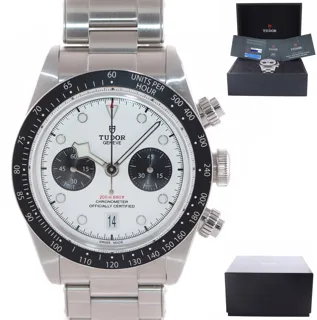 Tudor Black Bay Chrono 79360N 41mm Stainless steel White