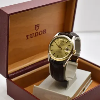 Tudor Prince Date-Day 76213 35.5mm Yellow gold and Stainless steel Champagne