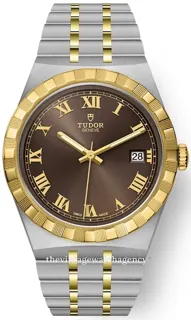 Tudor Royal M28503-0007 38mm brushed/polished steel brown