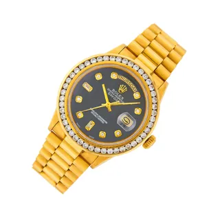 Rolex Day-Date 18038 18k yellow gold Black