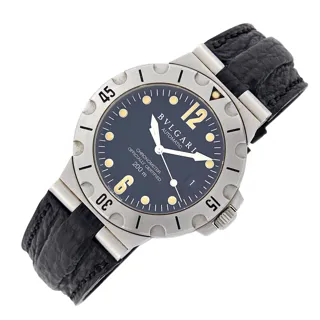 Bulgari Diagono Scuba Stainless steel Black