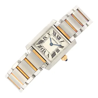 Cartier Tank Française 2384 25mm Stainless steel Silver