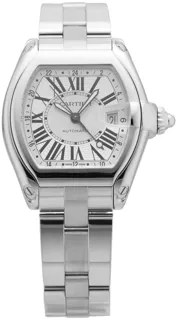 Cartier Roadster W62032X6 62032mm Stainless steel Silver