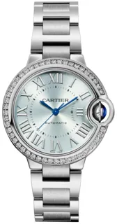 Cartier Ballon Bleu de Cartier W4BB0028 33mm Stainless steel blue silvered sunray-brushed