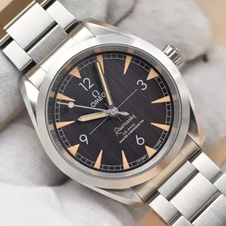 Omega Railmaster Stainless steel Black