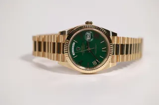 Rolex Day-Date 40 228238 Yellow gold Green