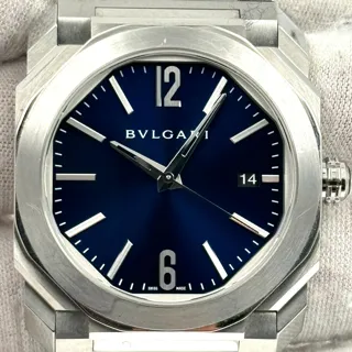 Bulgari Octo 102105 38mm Stainless steel Blue