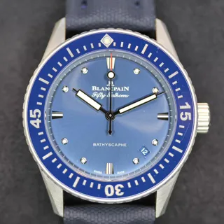 Blancpain Fifty Fathoms Bathyscaphe 5100-1140-052A 38mm Stainless steel Blue