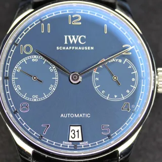 IWC Portugieser IW500710 42.3mm Stainless steel Blue