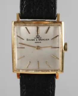 Baume & Mercier 25mm 18k yellow gold Silver