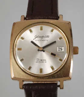 Glashütte Spezimatic 33mm Stainless steel and Gold-plated Silver