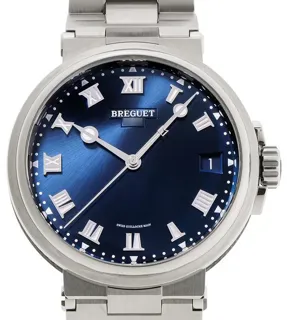 Breguet Marine 5517TI/Y1/TZ0 40mm Titanium Blue