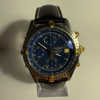 Breitling Chronomat B13047 39mm Yellow gold and Stainless steel Blue