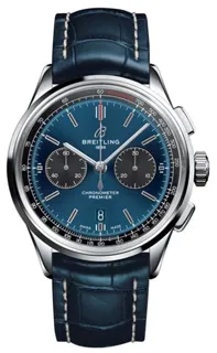 Breitling Premier AB0118A61C1P1 42mm Stainless steel Blue