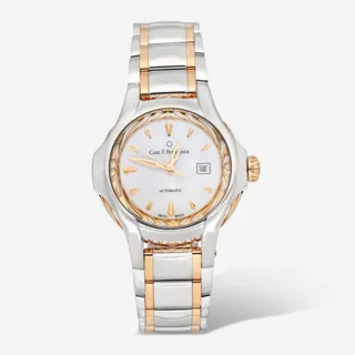 Carl F. Bucherer Pathos 00.10580.07.23.21.02 34mm Yellow gold and Stainless steel White