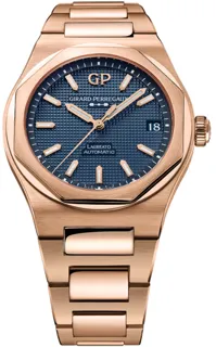 Girard-Perregaux Laureato 81010-52-436-52A 42mm Rose gold Ultramarine blue