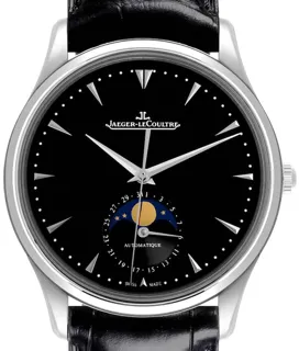 Jaeger-LeCoultre Master Ultra Thin Moon Q1368470 Stainless steel Black