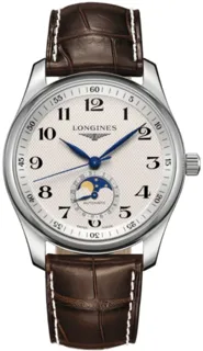 Longines Master Collection L29094783 40mm Stainless steel Silver Barleycorn