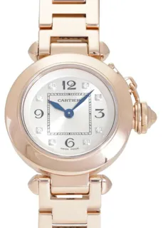 Cartier Pasha WJ124016 27mm Rose gold Silver