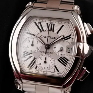 Cartier Roadster 2618 40mm Stainless steel White