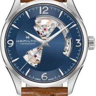 Hamilton Jazzmaster Open Heart H32705041 42mm Stainless steel Blue