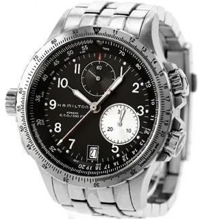 Hamilton Khaki Aviation H77612133 Stainless steel Black