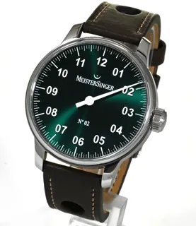 MeisterSinger N° 02 AM6609N Stainless steel Green