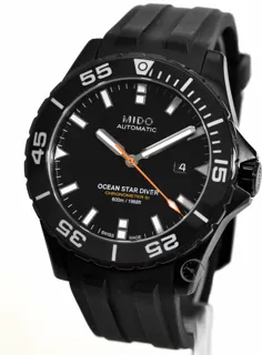 Mido Ocean Star M026.608.37.051.00 43.5mm Ceramic and Stainless steel Black