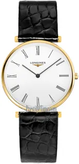 Longines La Grande Classique L4.755.2.11.B 36mm PVD Yellow Gold Plating White