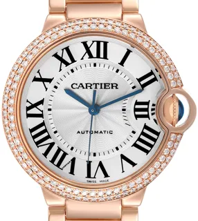 Cartier Ballon Bleu WE9005Z3 36mm Rose gold Silver