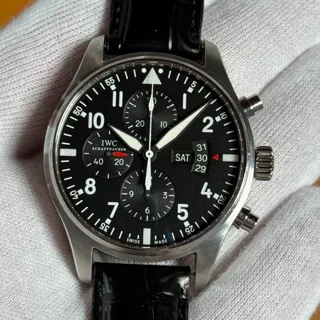 IWC Pilot IW377701 Stainless steel Black