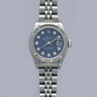 Rolex Ladies Datejust 79174 26mm Stainless steel Blue