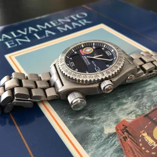 Breitling Emergency E56321 43mm Titanium Blue