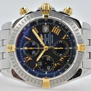 Breitling Chronomat Evolution B13356 44mm Yellow gold and Stainless steel Black