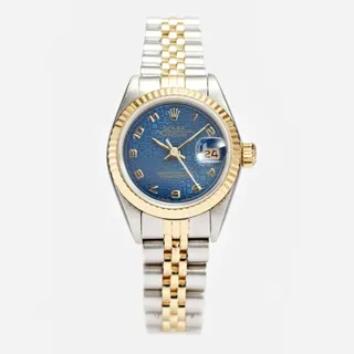 Rolex Datejust 62523 Steel and gold Blue