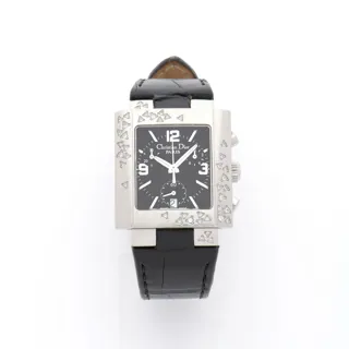 Dior Riva D81-101 Stainless steel Black