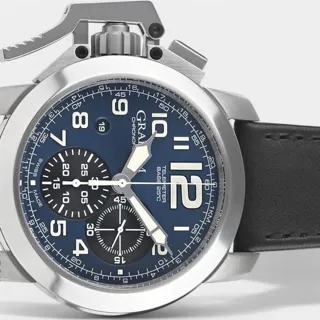 Graham Chronofighter 2CCAS.U01A 47mm Stainless steel Blue