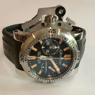 Graham Chronofighter Oversize 2OVES.B02B.K10B 47mm Stainless steel Black