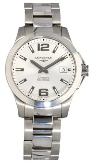 Longines Conquest L3.776.4 39mm Stainless steel Gray