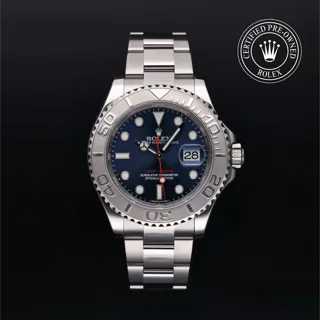 Rolex Yacht-Master 116622-0001 Platinum and Stainless steel Blue