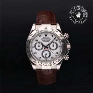 Rolex Daytona 116519 White gold White