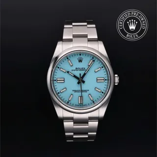 Rolex Oyster Perpetual 124300-0006 41mm Stainless steel Turquoise