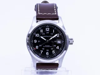 Hamilton Khaki QZ0 Q8Z WJ8 Stainless steel Black