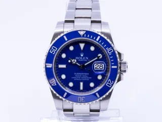 Rolex Submariner 116619 40mm 18k white gold Blue