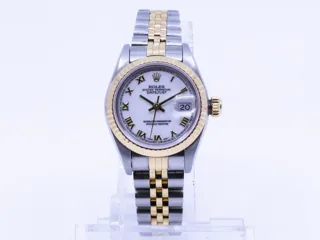 Rolex Datejust 69173 26mm 18k Gold and Stainless steel White